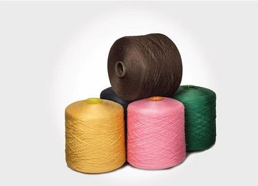 중국 100%년 폴리에스테 높은 강인 꿰매는 실 40/1 폴리에스테는 염색을 위한 털실을 회전시켰습니다 협력 업체