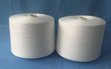 중국 고강도를 가진 100%년 폴리에스테 산업 털실/1개의 뒤트는 털실 익지않는 백색 협력 업체