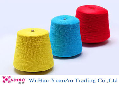 중국 꿰매는 실, 주문 다채로운 폴리에스테 실 도매를 위한 반지에 의하여 회전되는 폴리에스테 털실 협력 업체