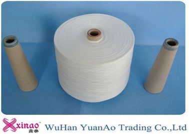 Polyester TFO S Twist Yarn Raw White , 100 Polyester Core Spun Yarn High Strengh